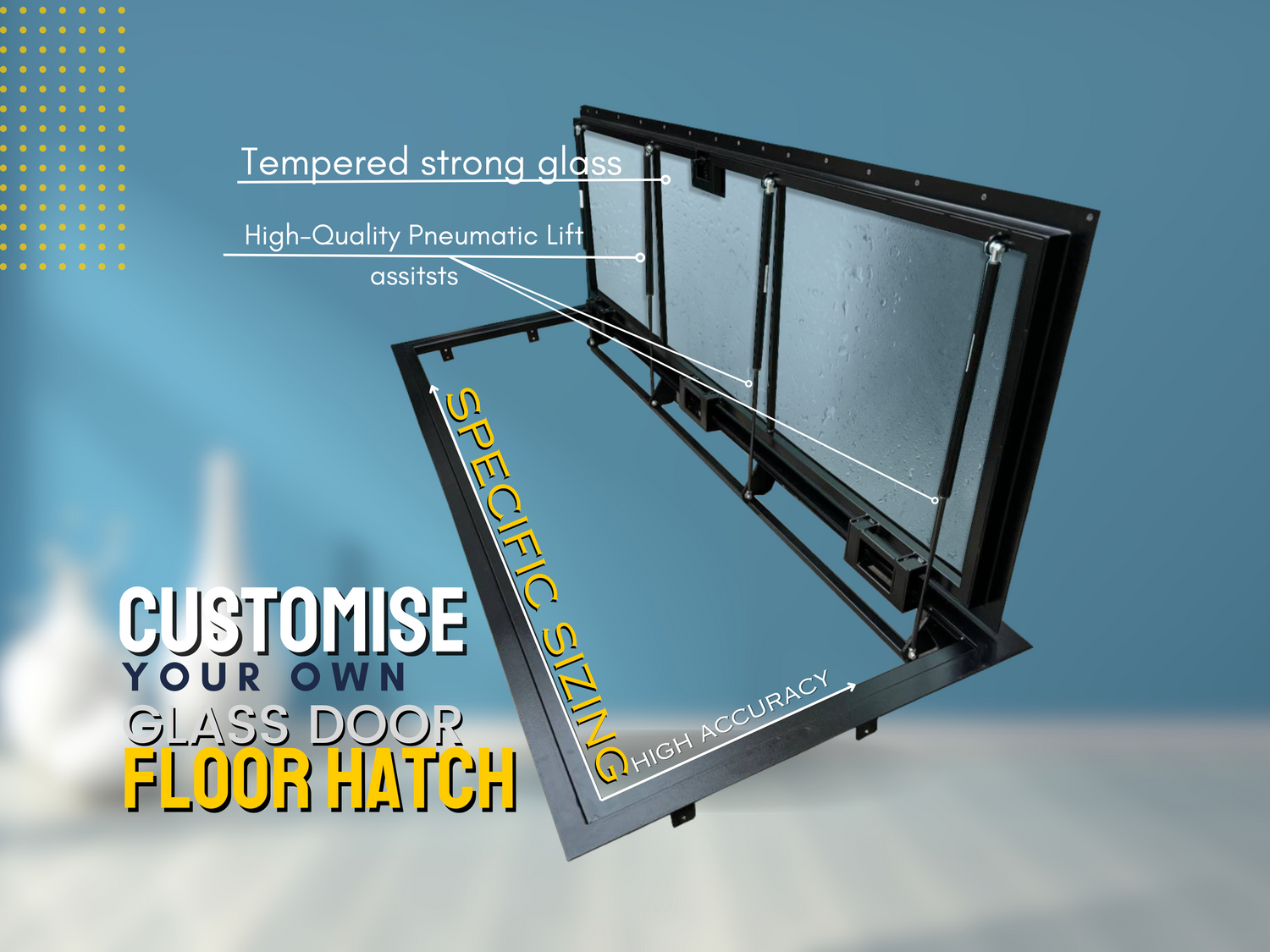 Bespoke Glass and Steel Floor Hatches