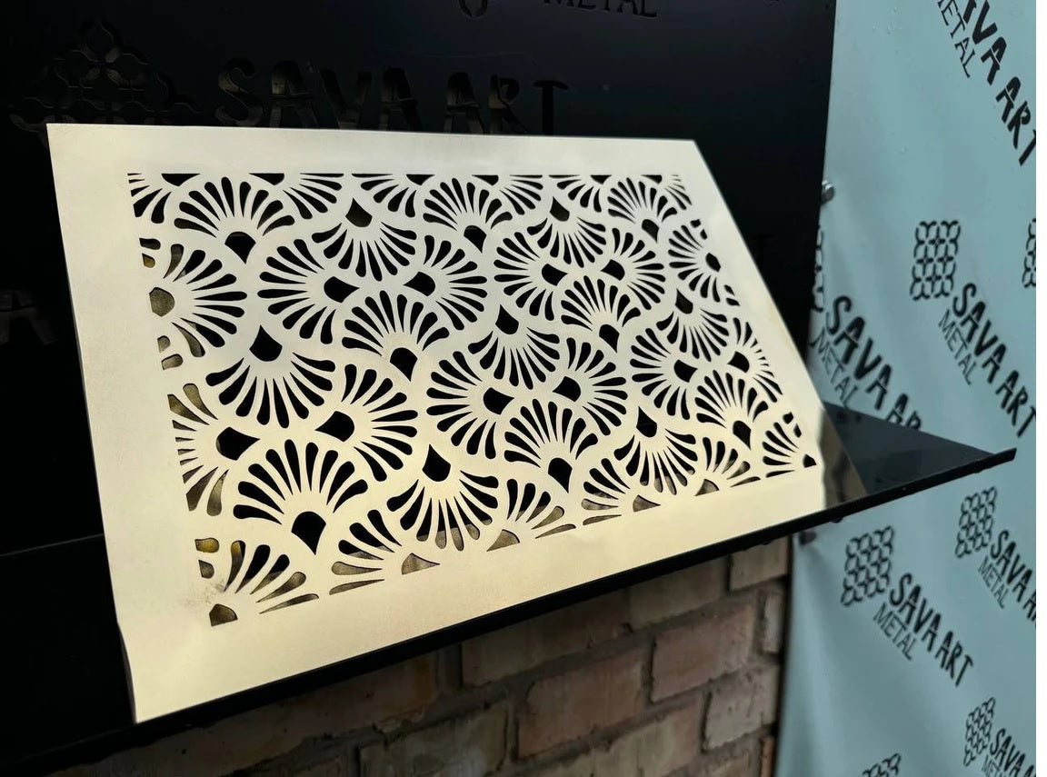 Fully customized PURE BRASS Air Grilles 1mm thick flat (without rear frame)