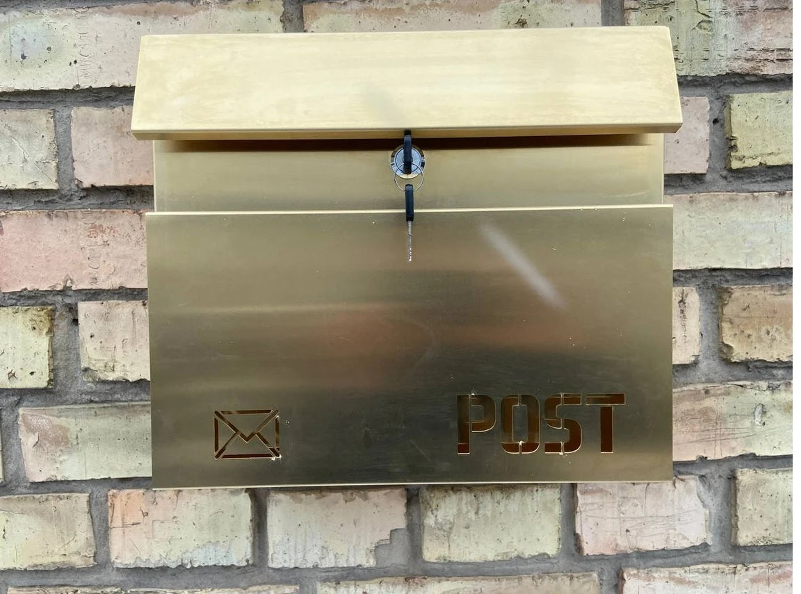 PURE BRASS Personalized Letter Box