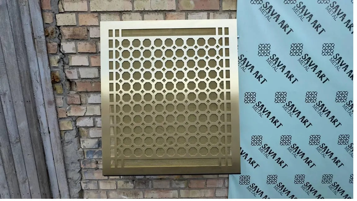 Personalized Brass Air Vent Cover — 1mm Thick Panel
