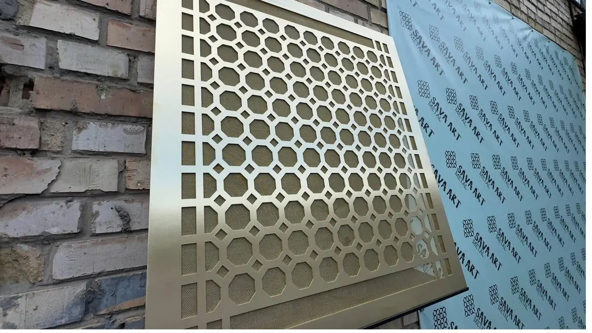Personalized Brass Air Vent Cover — 1mm Thick Panel
