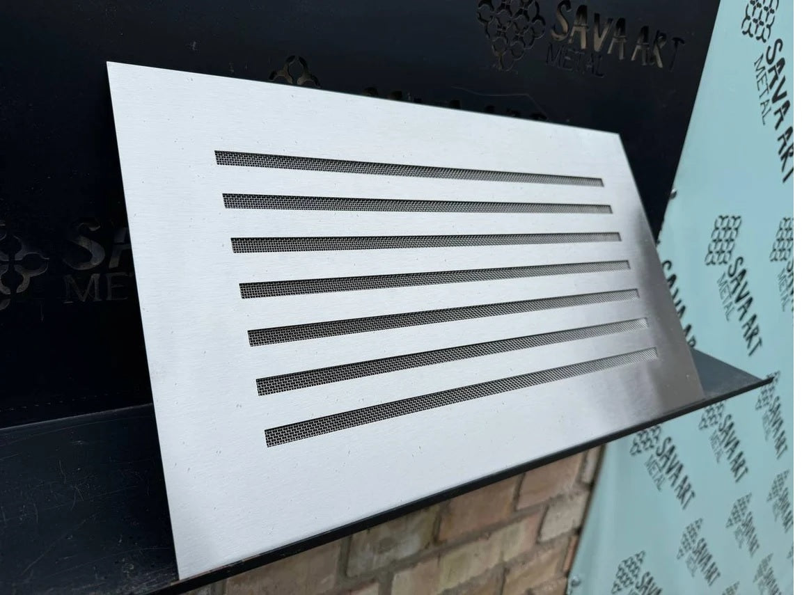 Fully customized STAINLESS STEEL Air Grilles 1mm thick flat (without rear frame)