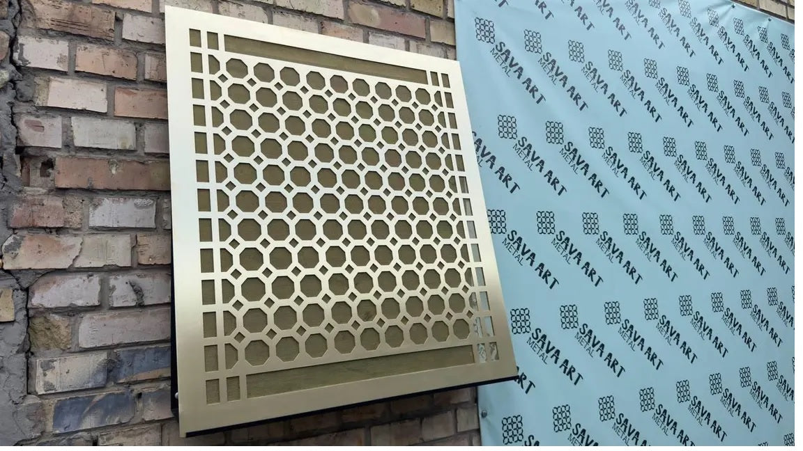 Personalized Brass Air Vent Cover — 1mm Thick Panel