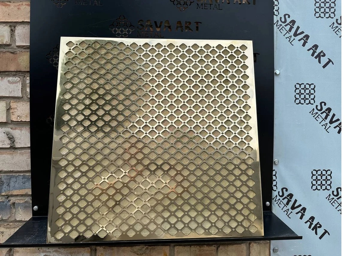 Custom 1mm Pure Brass Air Grilles (No Frame)