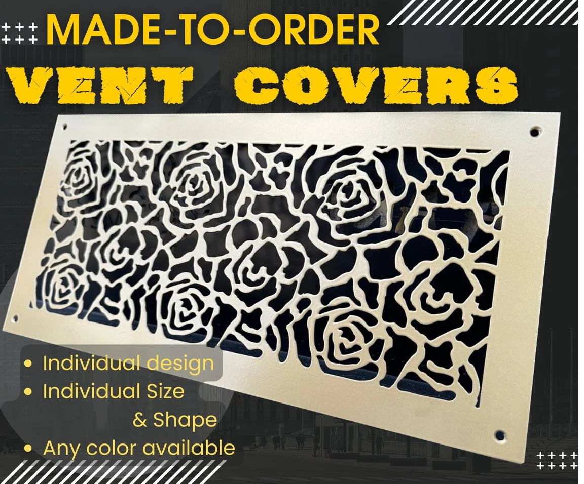 Custom Metal Flat HVAC Registers