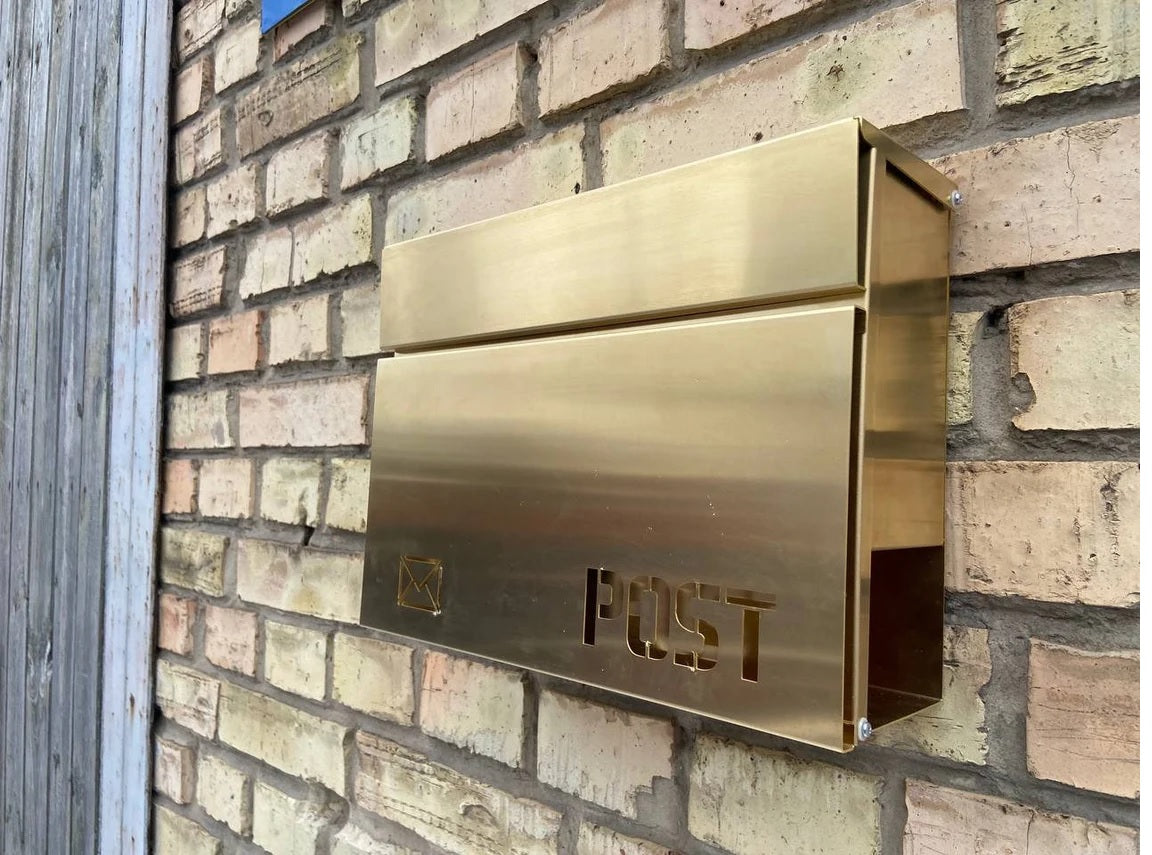 PURE BRASS Personalized Letter Box