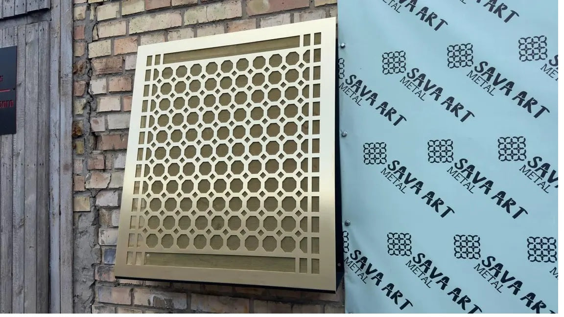 Personalized Brass Air Vent Cover — 1mm Thick Panel