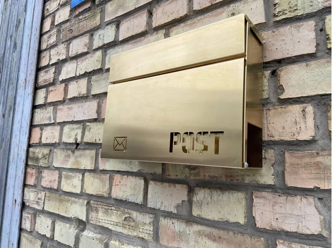 PURE BRASS Personalized Letter Box