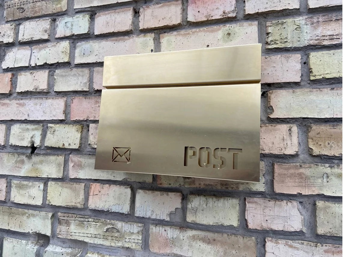 PURE BRASS Personalized Letter Box