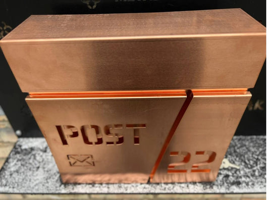 Customized PURE COPPER Personalized Mail box