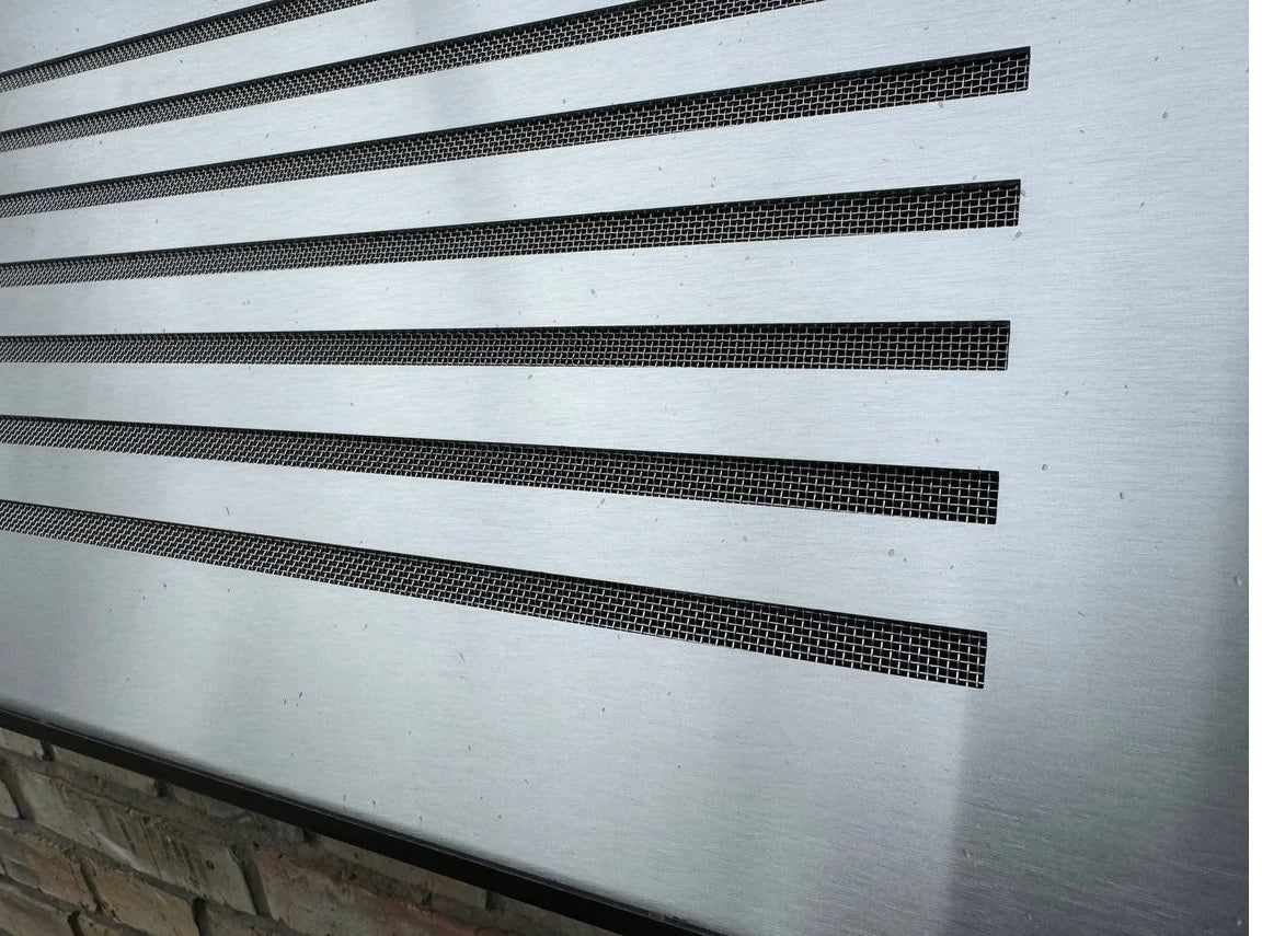 Fully customized STAINLESS STEEL Air Grilles 1mm thick flat (without rear frame)