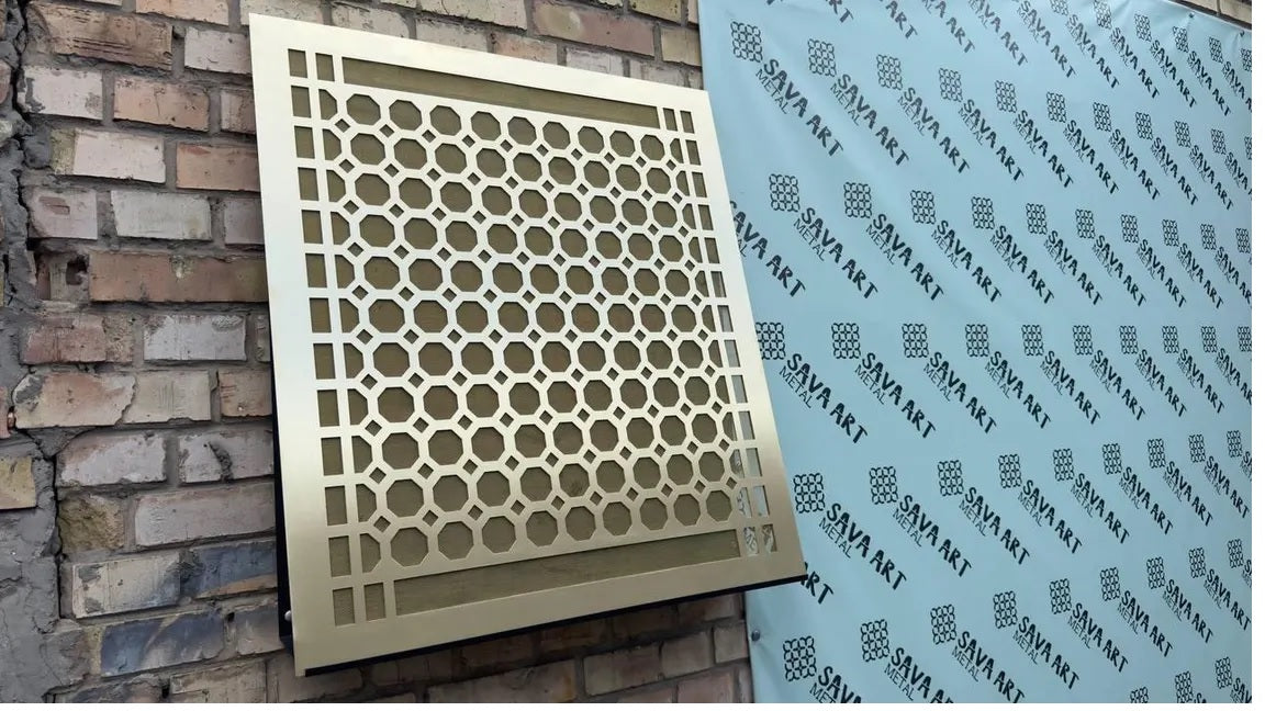 Personalized Brass Air Vent Cover — 1mm Thick Panel