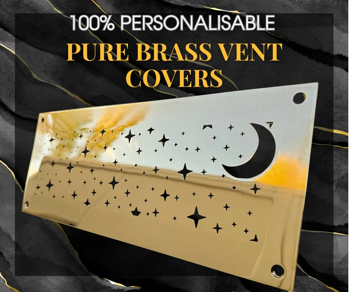 Bespoke Pure Brass Ventilation Grille — 1mm Design
