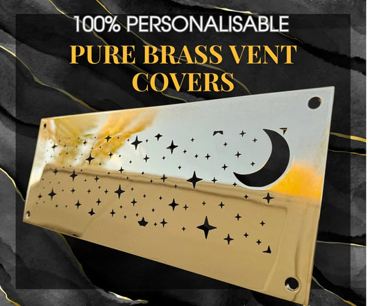 Fully customized PURE BRASS Air Grilles 1mm thick flat (without rear frame)