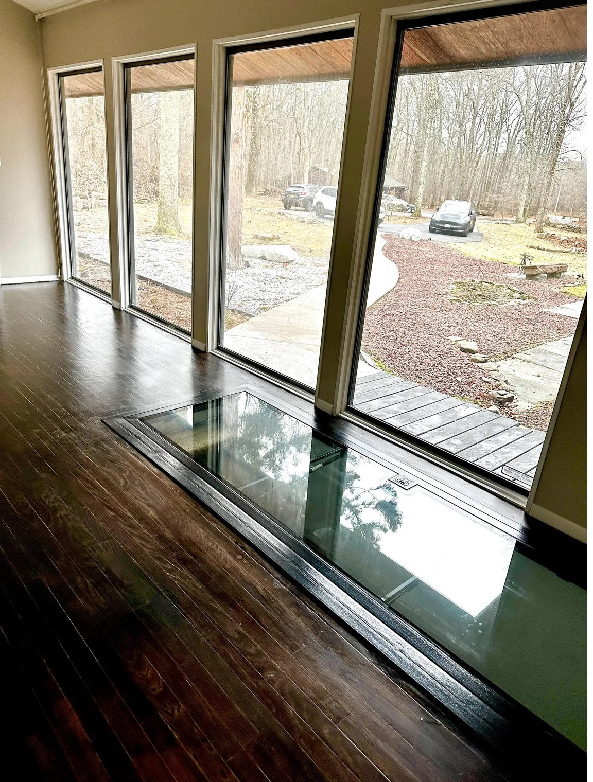 Specific Size Glass Floor Door