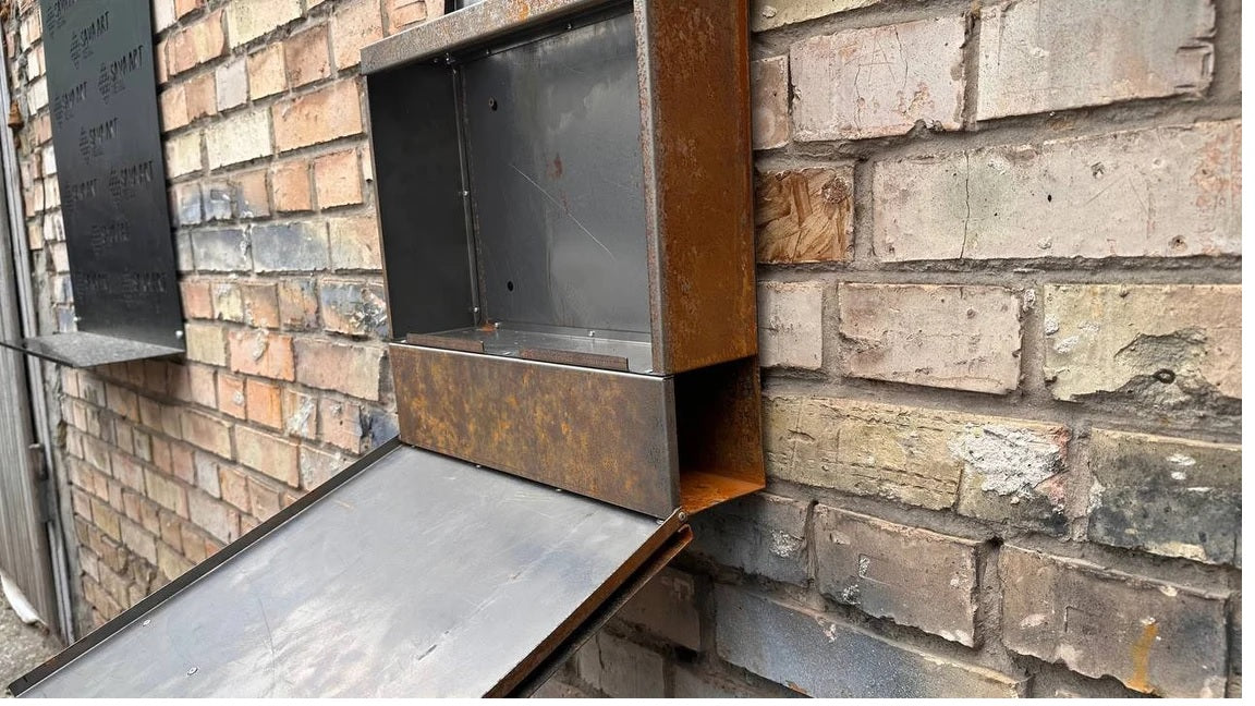 Custom Wall mount Corten steel mailbox
