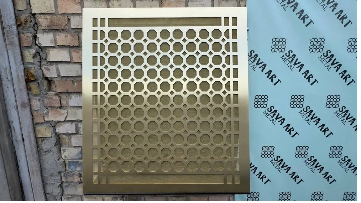 Personalized Brass Air Vent Cover — 1mm Thick Panel