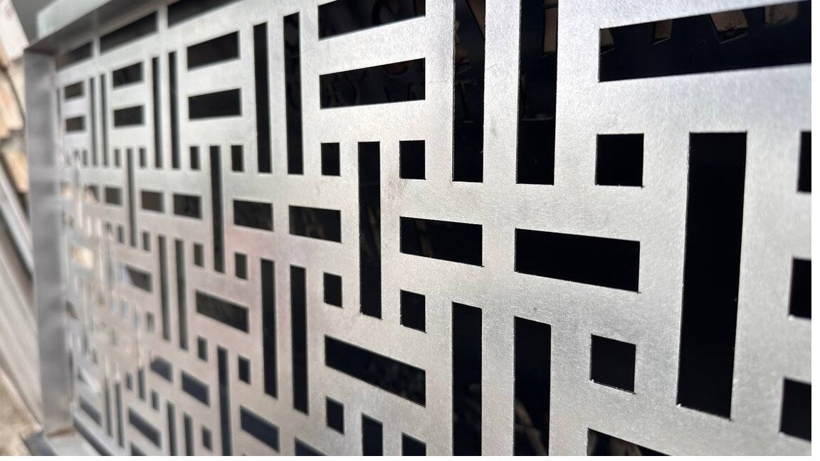 Fully customized STAINLESS STEEL Air Grilles 1mm thick flat (without rear frame)