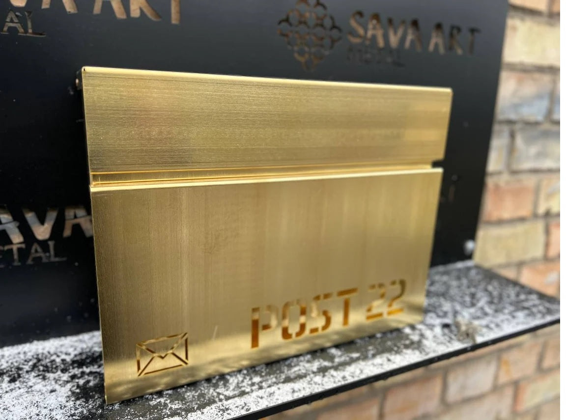 PURE BRASS Personalized Mailbox