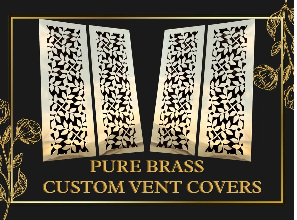 Decorative 1mm Pure Brass Air Grille (Mount)
