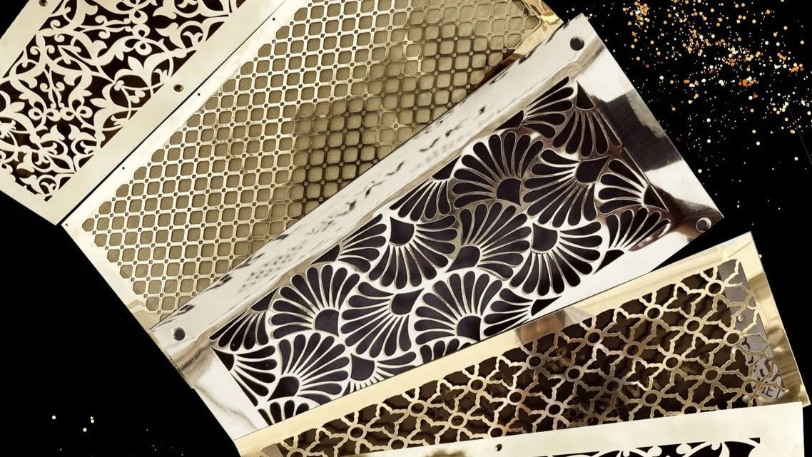 Custom 1mm Pure Brass Air Grilles (No Frame)