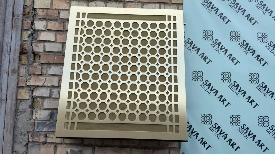 Personalized Brass Air Vent Cover — 1mm Thick Panel