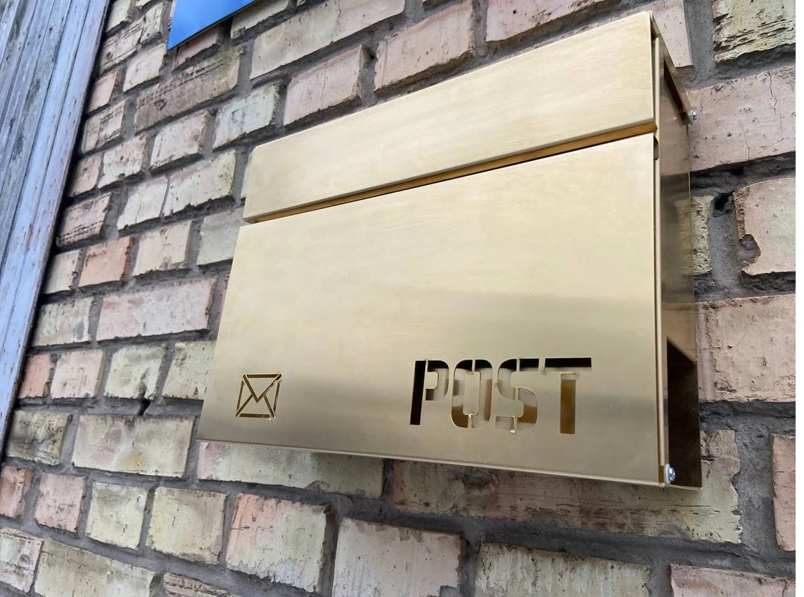 PURE BRASS Personalized Letter Box