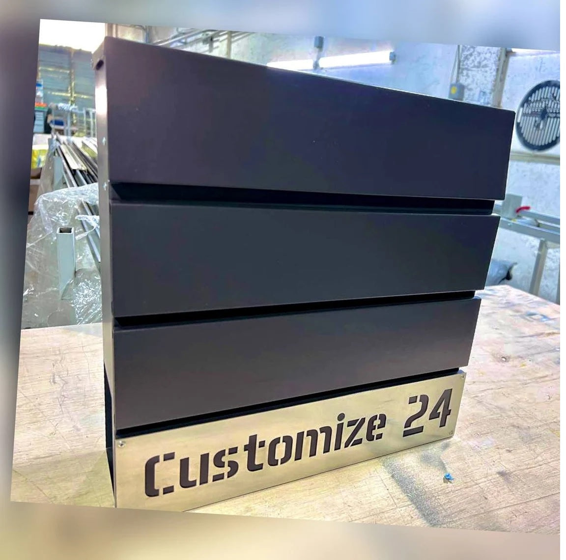 Custom wall mount mailbox