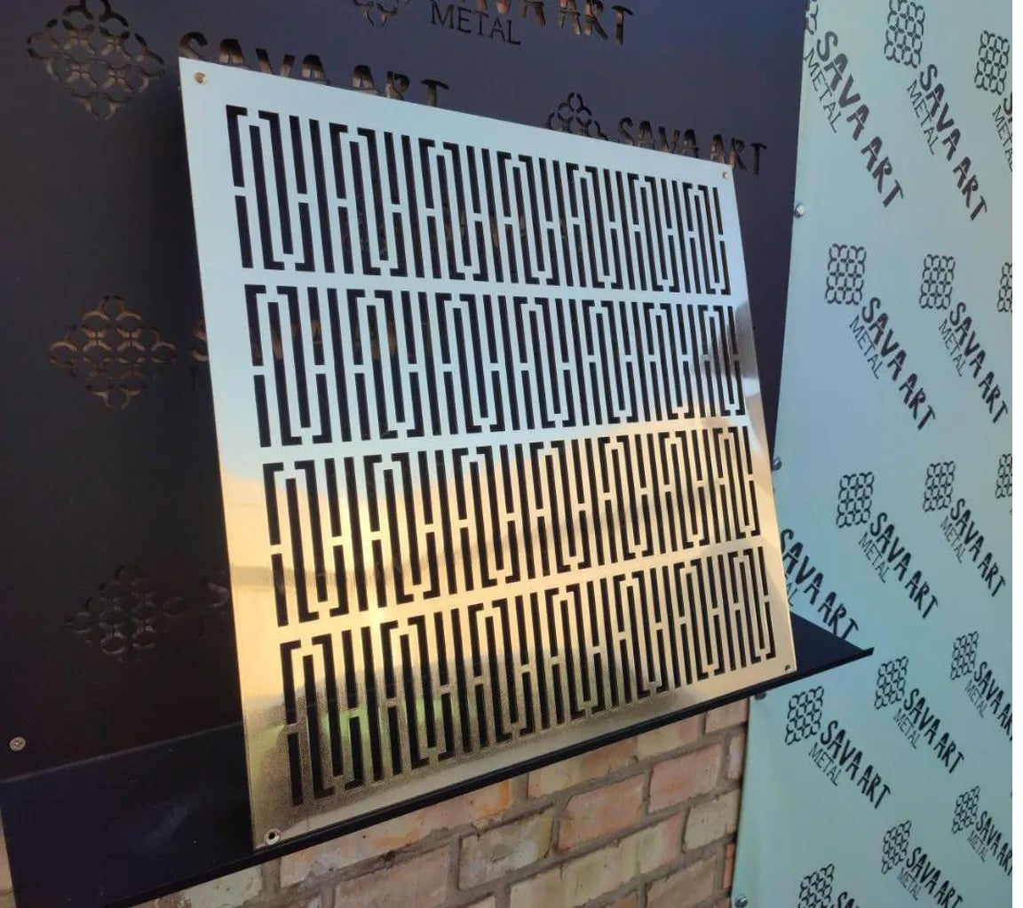 Fully customized PURE BRASS Air Grilles 1mm thick flat (without rear frame)