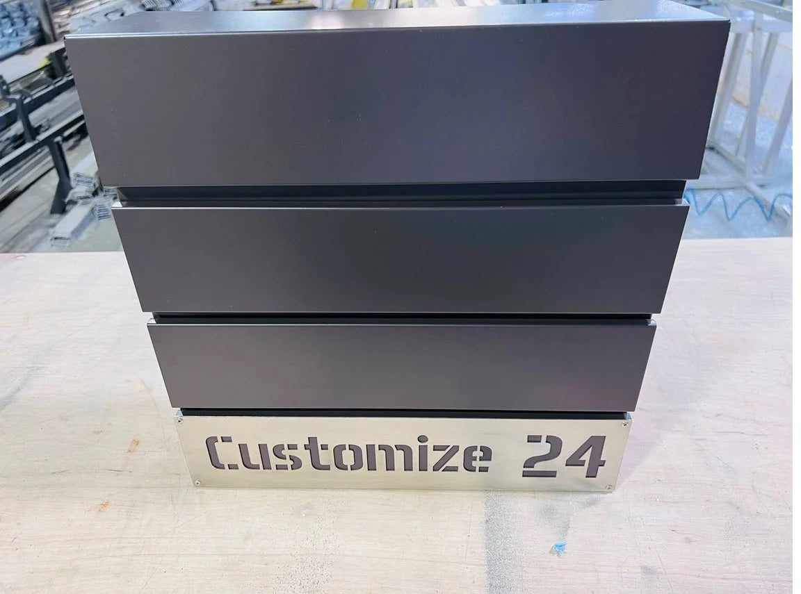 Custom wall mount mailbox