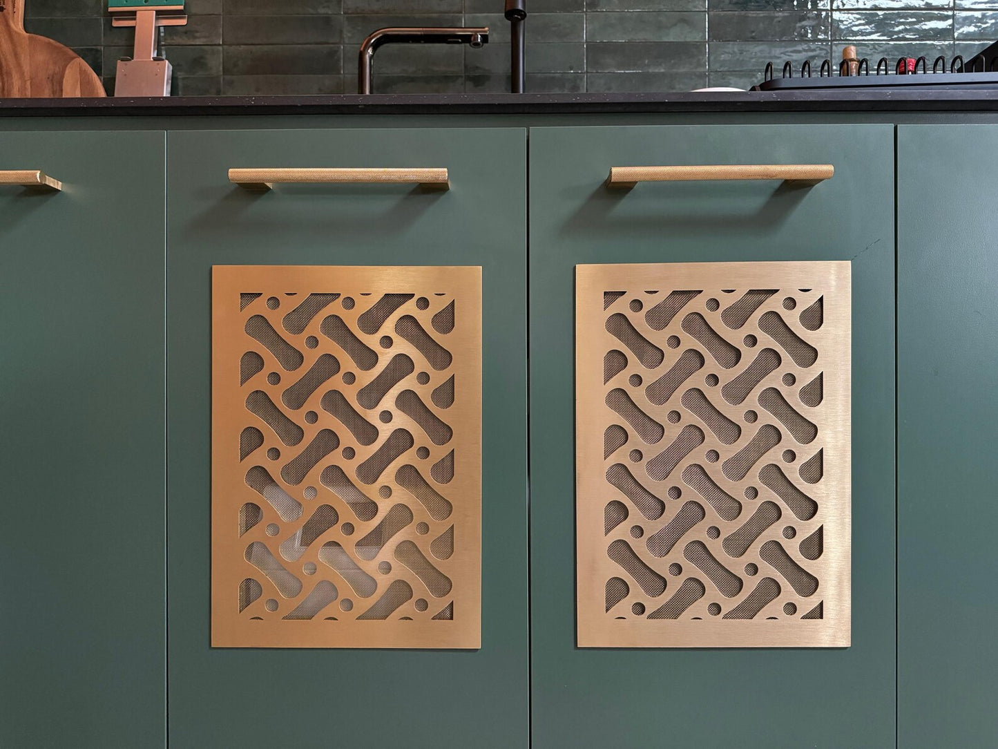 Fully customized PURE BRASS Air Grilles 1mm thick (without rear frame)