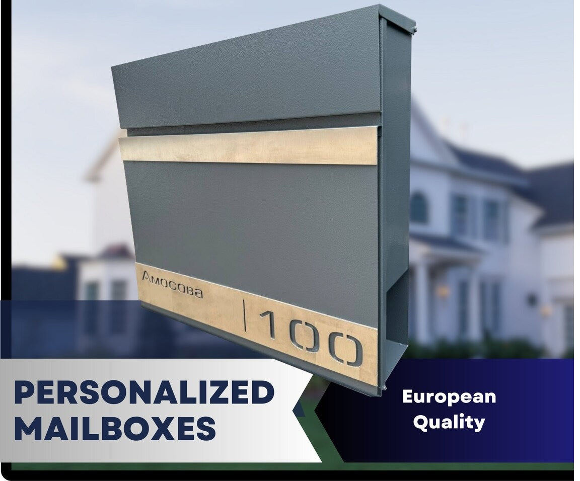 Custom wall mount mailbox