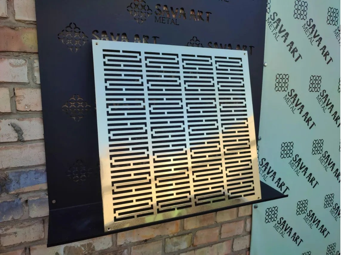 Fully customized PURE BRASS Air Grilles 1mm thick flat (without rear frame)