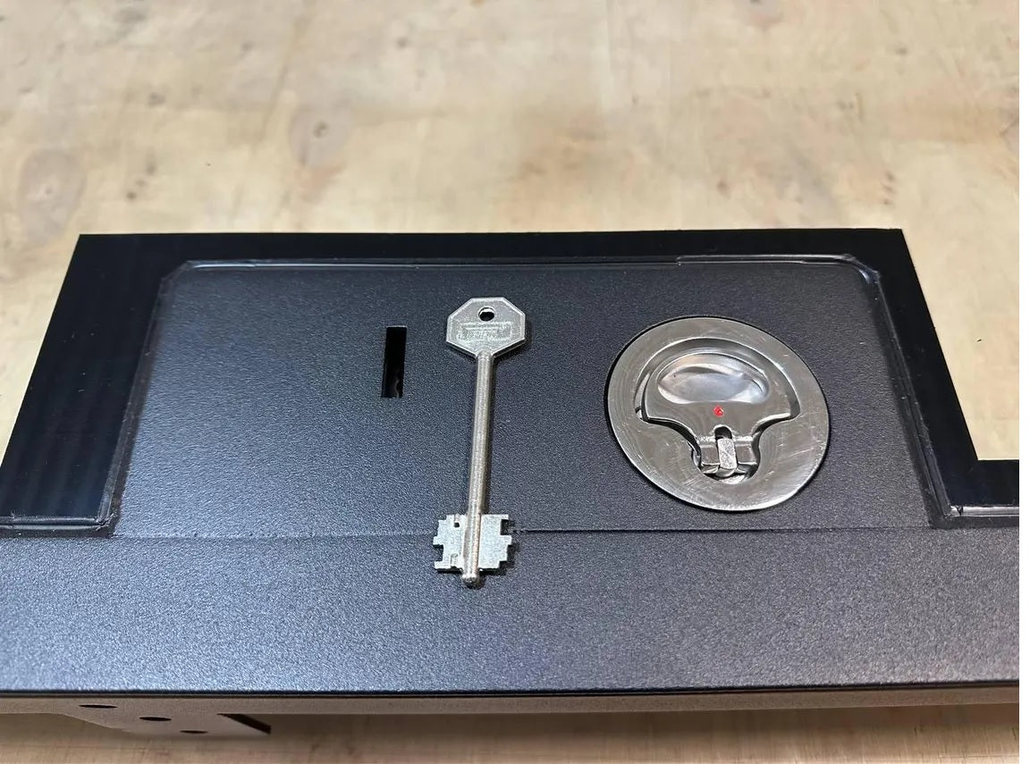 Made-to-order bespoke Glass Floor Door with Key lock system