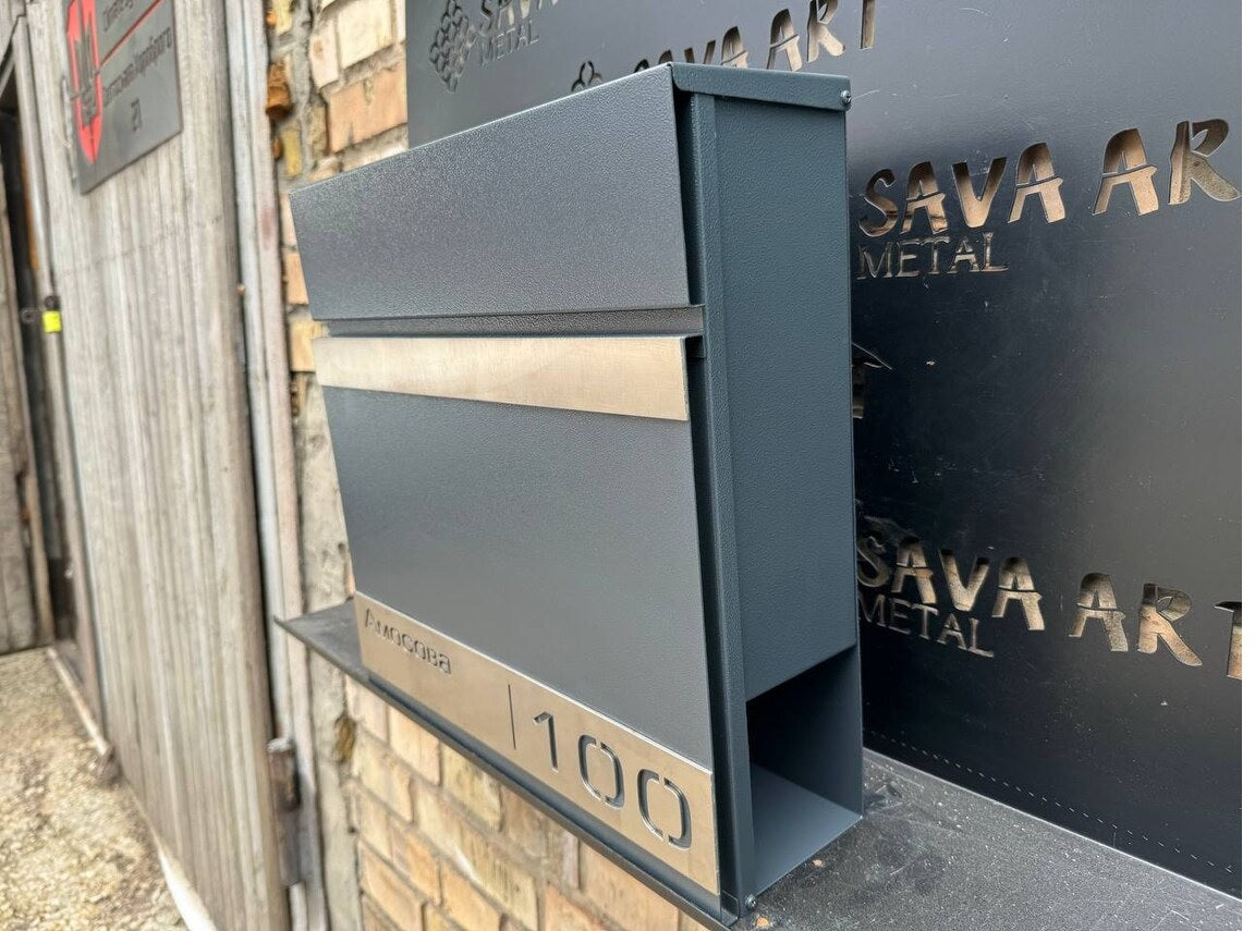 Custom wall mount mailbox